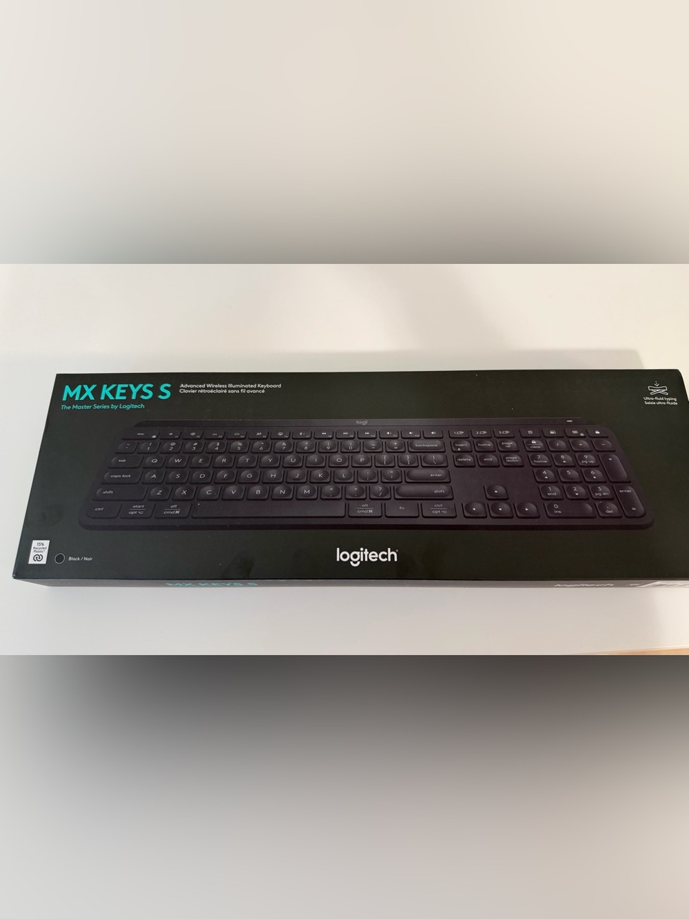 Logitech MX Keys S Wireless Backlit Keyboard - Black